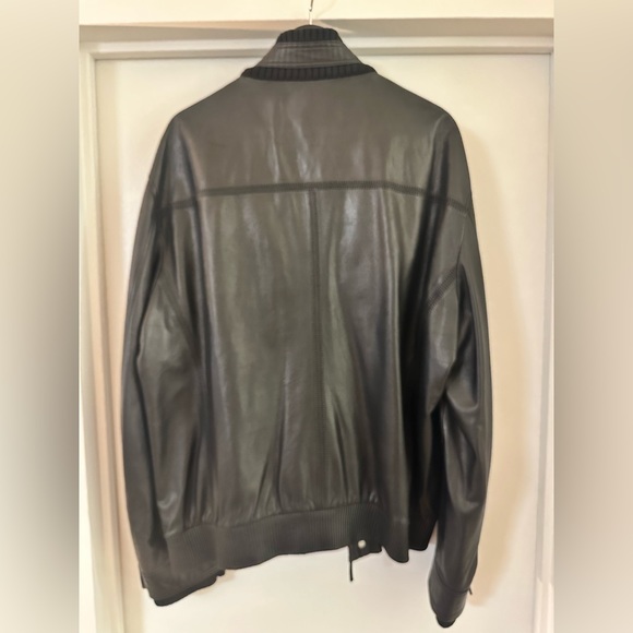Men’s Elie Tahari 100% Real Leather Jacket XL - Picture 4 of 12